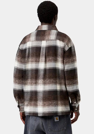 Carhartt WIP Esterson Check Overshirt, Brown Multi