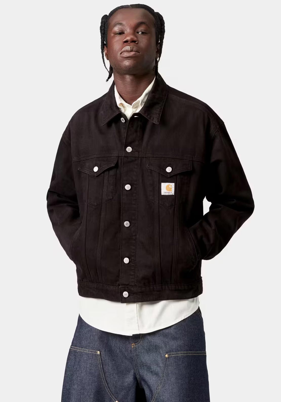 Carhartt WIP Everson Trucker Jacket, Dark Brown
