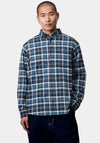 Carhartt WIP Fendrick Check Shirt, Mizar Blue