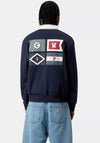 Carhartt WIP Flags Rugby Sweatshirt, Space Blue