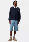 Carhartt WIP Flags Rugby Sweatshirt, Space Blue