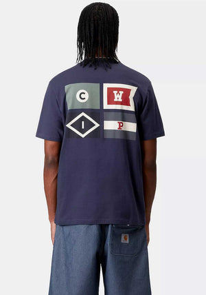 Carhartt WIP Flags T-Shirt, Space Blue