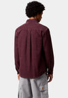 Carhartt WIP Flint Corduroy Shirt, Wine
