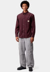Carhartt WIP Flint Corduroy Shirt, Wine