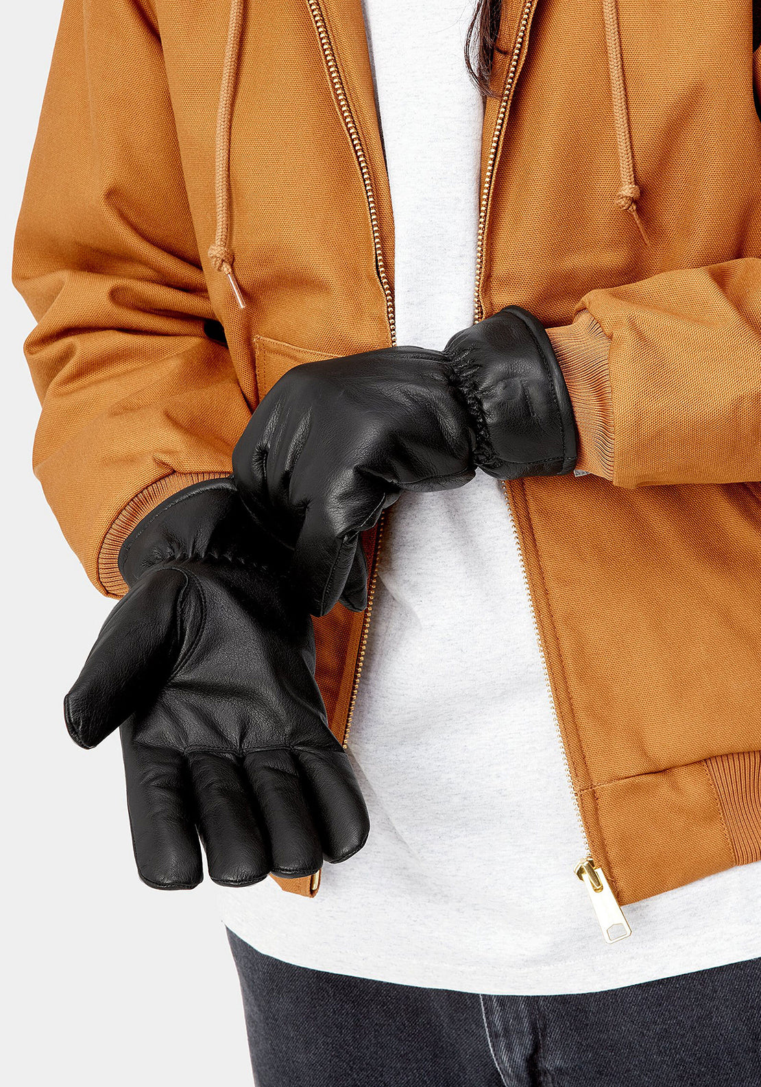 Carhartt WIP Fonda Gloves, Black - McElhinneys