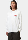 Carhartt WIP Framework Graphic Long Sleeve T-Shirt, White