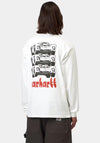Carhartt WIP Framework Graphic Long Sleeve T-Shirt, White