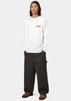 Carhartt WIP Framework Graphic Long Sleeve T-Shirt, White