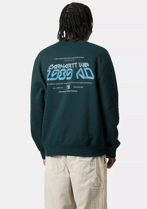 Carhartt WIP Greatest Flicks Graphic Sweatshirt, Teal