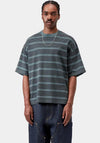 Carhartt WIP Hanson Stripe T-Shirt, Kale Green