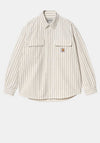 Carhartt WIP Hendry Stripe Twill Overshirt, Wax & Navy