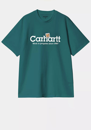 Carhartt WIP Label Script T-Shirt, Malachite Green