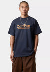 Carhartt WIP Label Script T-Shirt, Dark Blue