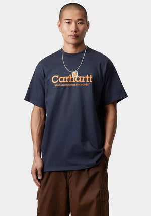 Carhartt WIP Label Script T-Shirt, Dark Blue