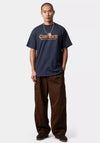 Carhartt WIP Label Script T-Shirt, Dark Blue