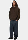 Carhartt WIP Limn C Fleeced Hoodie, Brown