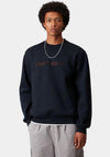 Carhartt WIP Logo Sweatshirt, Navy & Brown