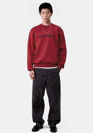Carhartt WIP Logo Sweatshirt, Red