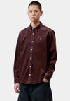 Carhartt WIP Madison Cord Overshirt, Wine