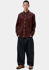 Carhartt WIP Madison Cord Overshirt, Wine