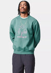 Carhartt WIP Masterpiece Sweatshirt, Green & Pink