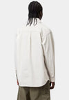 Carhartt WIP Mercer Full Zip Stripe Overshirt, Grey & White