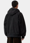 Carhartt WIP OG Active Denim Hooded Jacket, Stone Washed Black