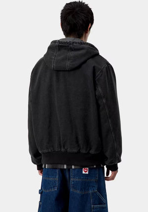 Carhartt WIP OG Active Winter Jacket, Black Stone Washed