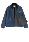 Carhartt WIP OG Detroit Jacket, Blue Stone Wash & Black