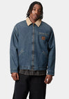 Carhartt WIP OG Detroit Jacket, Washed Denim & Brown