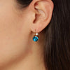 Dyrberg/Kern Louise Earrings, Turquoise & Gold
