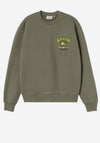 Carhartt WIP Pinball Sweatshirt, Leaf Green
