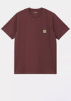 Carhartt WIP Pocket Crew Neck T-Shirt, Wine