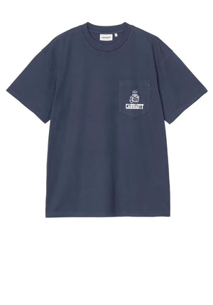 Carhartt WIP Pond Corps Pocket T-Shirt, Stone Wash Blue