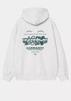 Carhartt WIP Runway Full Zip Back Graphic Hoodie, Ash Heather