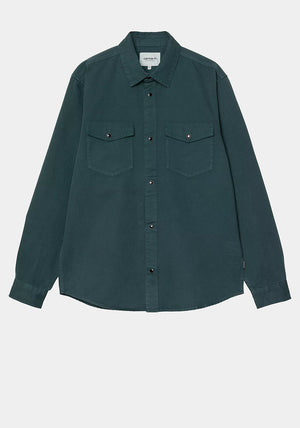 Carhartt WIP Santa Fe Twill Shirt, Teal