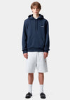Carhartt WIP Script Embroidery Hoodie, Dark Blue