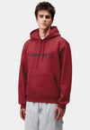 Carhartt WIP Script Logo Hoodie, Red