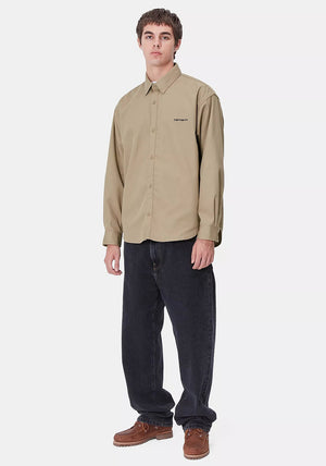 Carhartt WIP Module Script Shirt, Leather