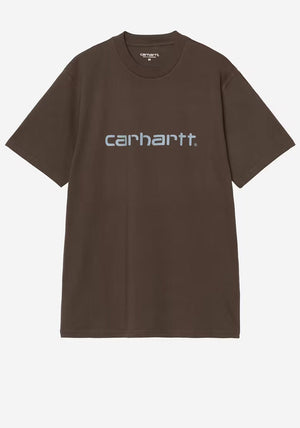 Carhartt WIP Script T-Shirt, Brown & Blue