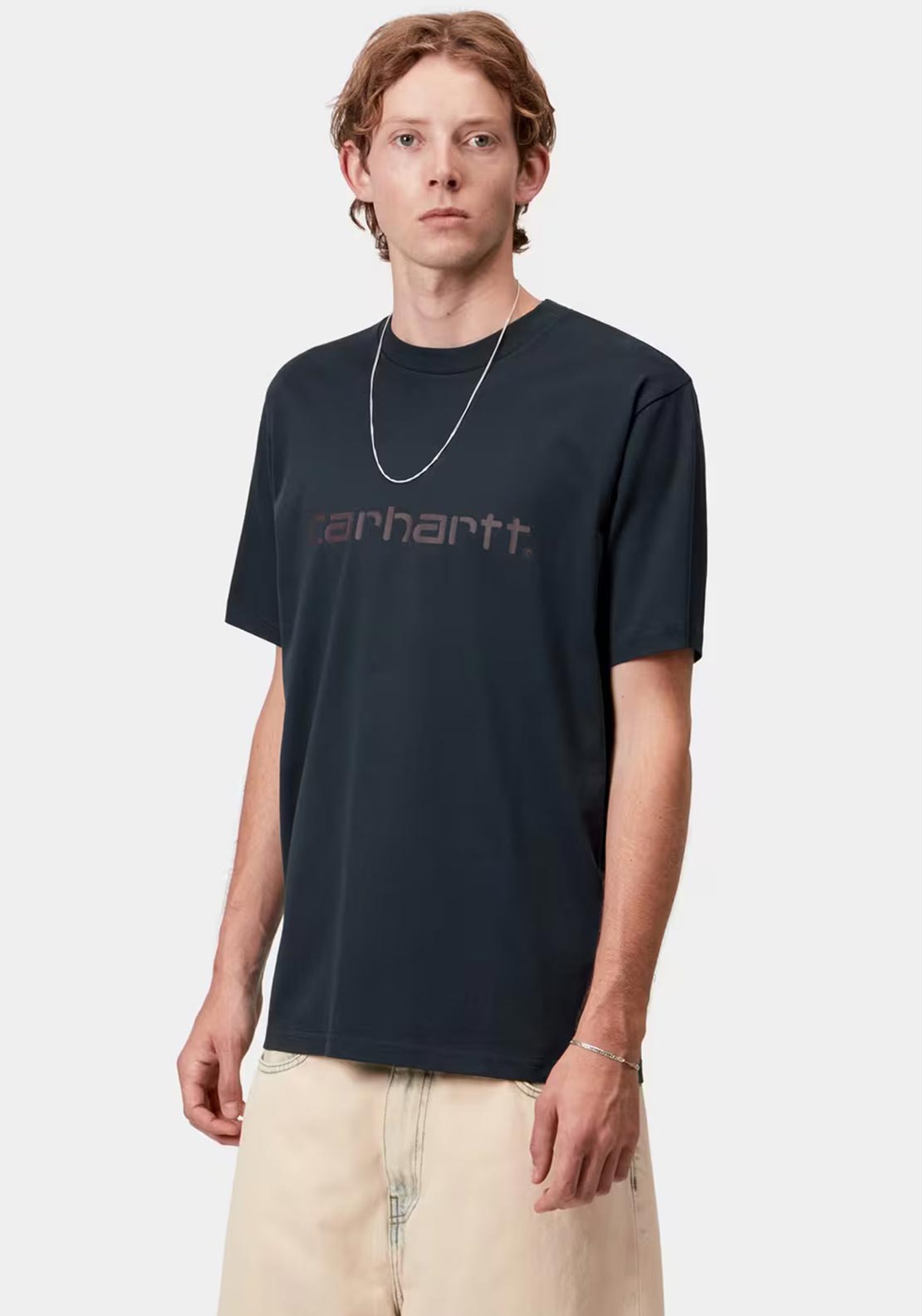 Carhartt WIP Script T-Shirt, Deep Night Navy