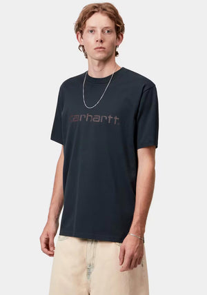 Carhartt WIP Script T-Shirt, Deep Night Navy