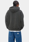 Carhartt WIP Vista Full Zip Hoodie, Black Garment Dyed