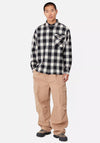 Carhartt WIP Witten Check Shirt, Black & Blue