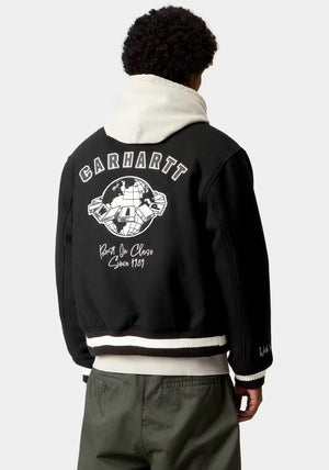 Carhartt WIP World Class Varsity Jacket, Black