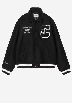 Carhartt WIP World Class Varsity Jacket, Black