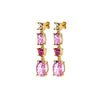 Dyrberg/Kern Carmen Drop Earrings, Rose & Gold