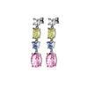 Dyrberg/Kern Carmen Drop Earrings, Pastel & Silver