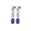 Dyrberg/Kern Carmen Drop Earrings, Blue & Silver