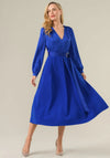 Caroline Kilkenny Aurelie Fit and Flare Dress, Royal Blue